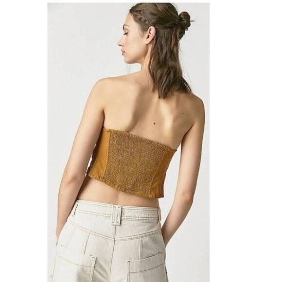 NEW! Free People | Leilani Tube Top In Tan - Picture 3 of 3